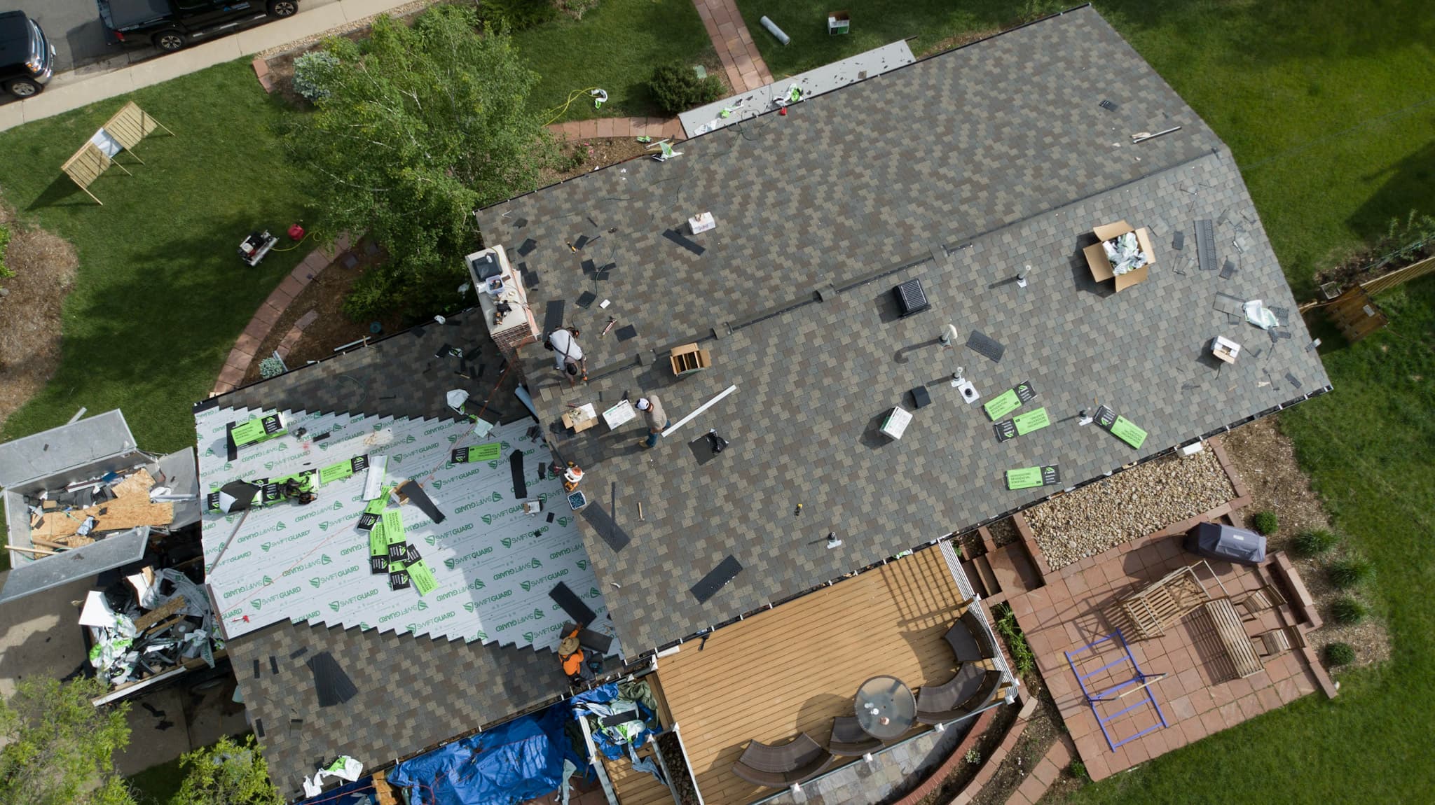 A new F-Wave synthetic shingle roof