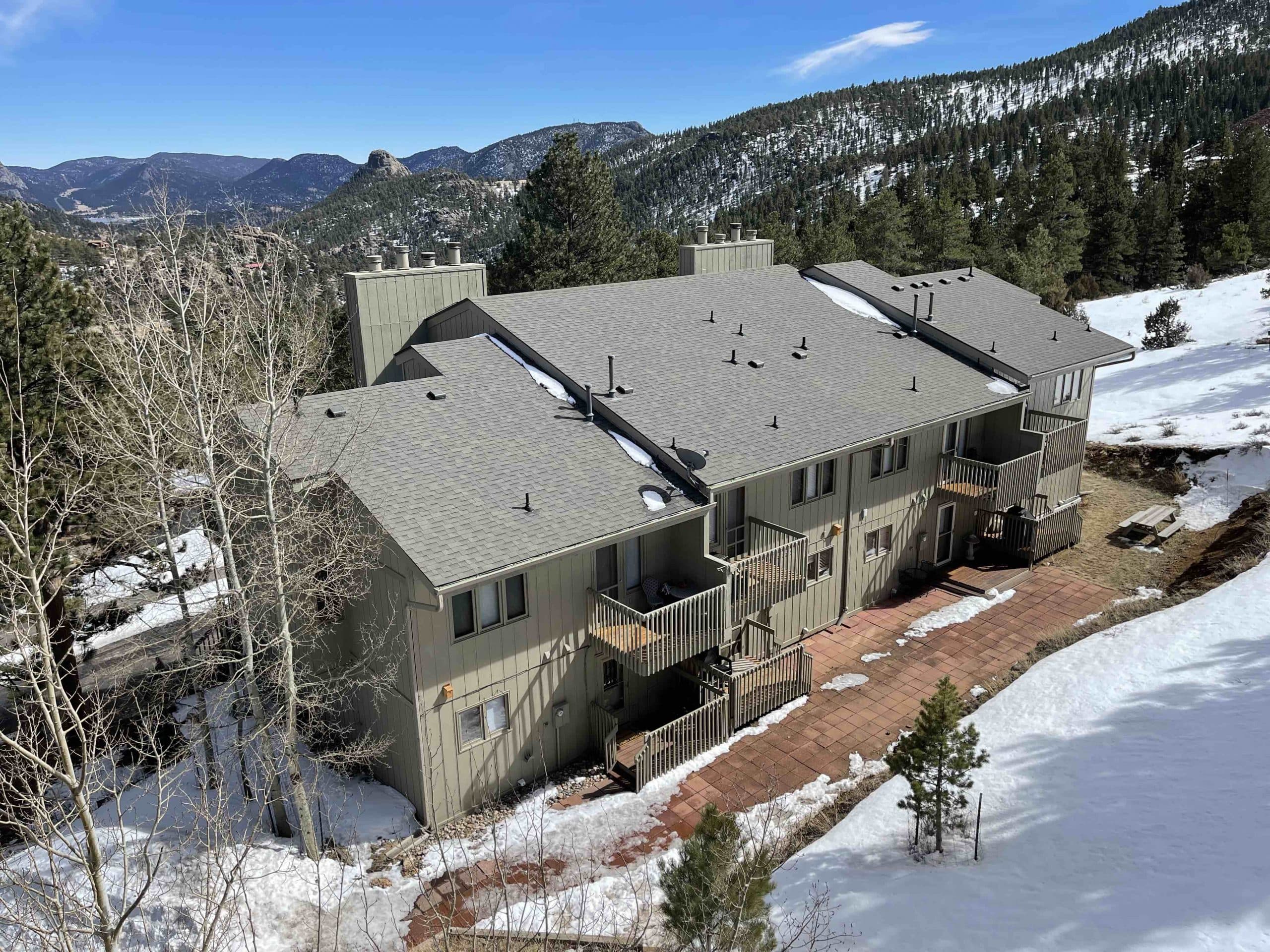 Roofs on a multifamily building